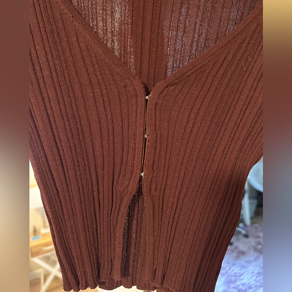 Urban Outfitters Plum/Burgundy Ribbed Sweater - Picture 2 of 4